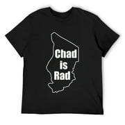 Mens Chad is Rad T-Shirt Black Small