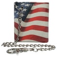 thumbnail image 1 of Mens Chain Biker Genuine Leather Classic Trifold Logo Wallets, 1 of 30