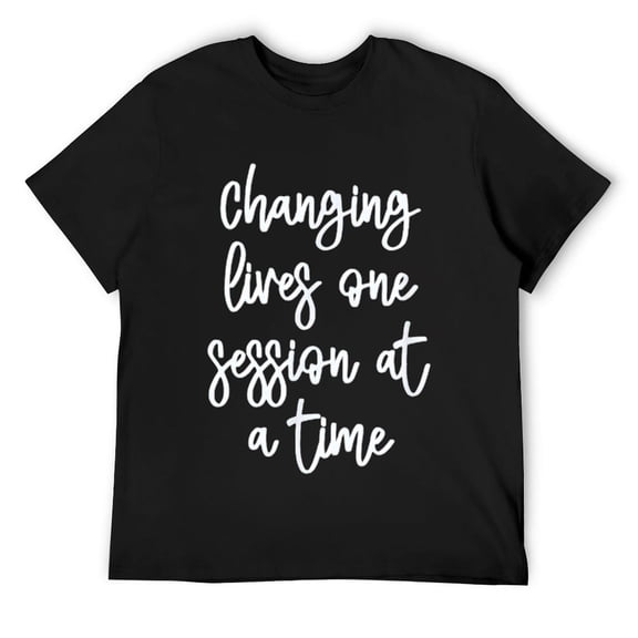 Mens Changing Lives One Session At A Time T-Shirt Black