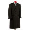 thumbnail image 1 of Mens Charcoal Grey Double Breasted Six Button Fully Lined Long Coat, 1 of 1