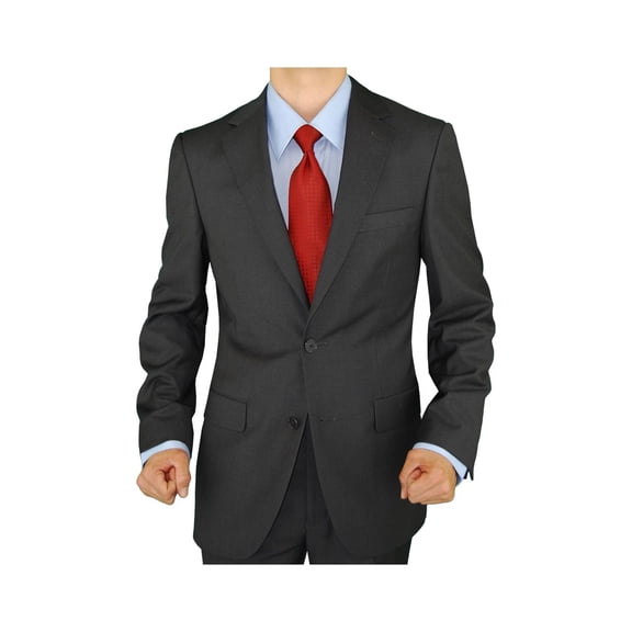 Mens Charcoal Modern Fit Blazer Giorgio Napoli 2 Button
