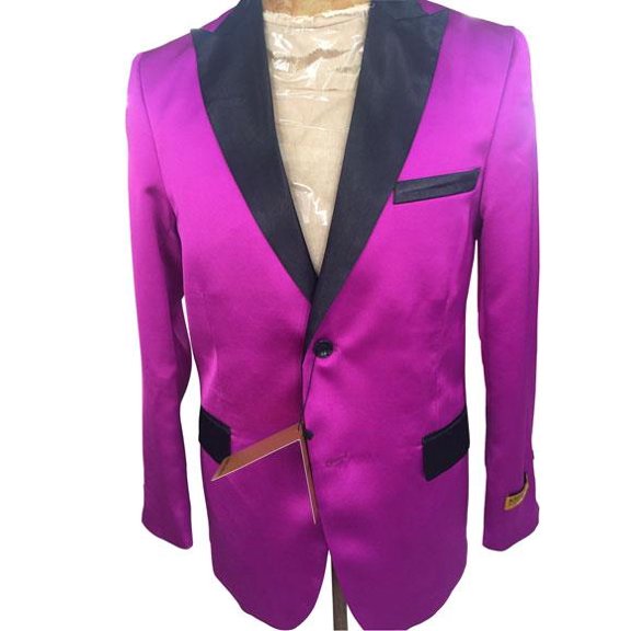 Mens Cheap Priced Designer Fashion Dress Casual Blazer On Sale Dark Pink ~ Fuchsia Blazer