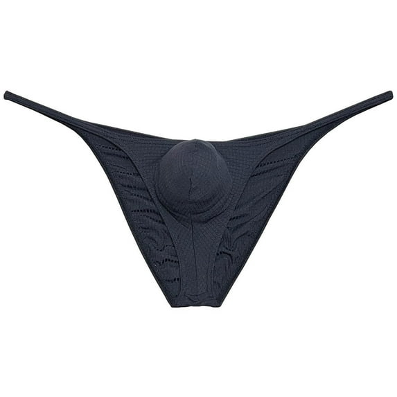 Mens Checkered Cheeky Briefs Underwear Pucker Back Hipster Panties Butt Lift Bikini Briefs Black XL