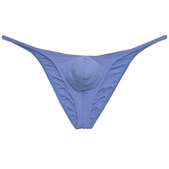 Mens Checkered Cheeky Briefs Underwear Pucker Back Hipster Panties Butt Lift Bikini Briefs Gray M