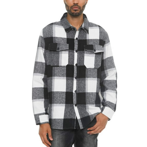 Mens Checkered Soft Flannel Shacket