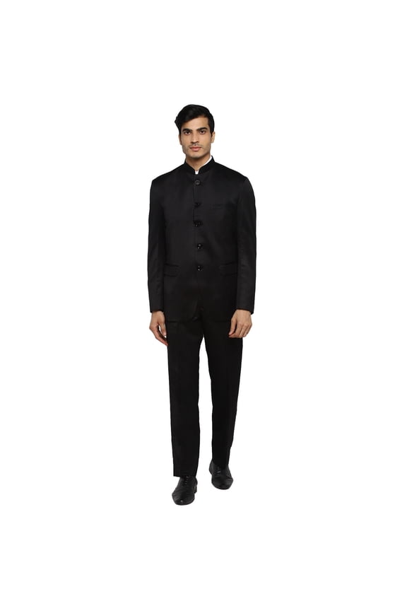 Mens Chef Apparels Designer Bollywood Style Nehru Polyviscose Bandhgala Suit