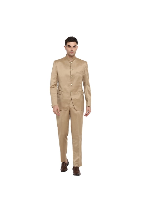 Mens Chef Apparels Designer Bollywood Style Nehru Polyviscose Bandhgala Suit