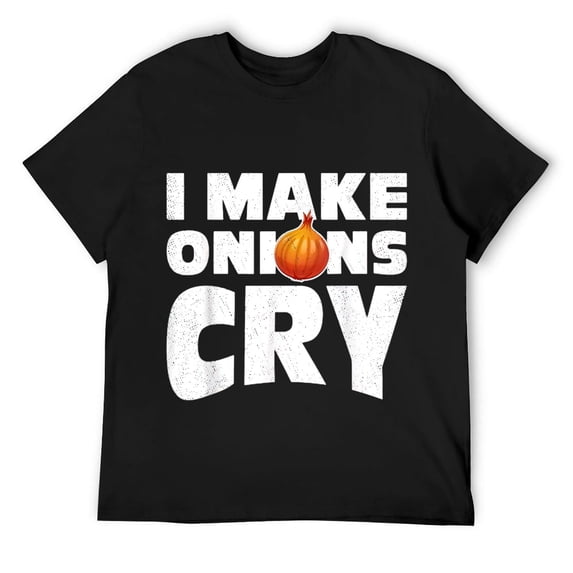 Mens Chef I Make Onions Cry Culinary Kitchen Cook Restaurant T-Shirt Black