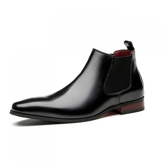 Mens Chelsea Boots Leather Dress Boots for Men
