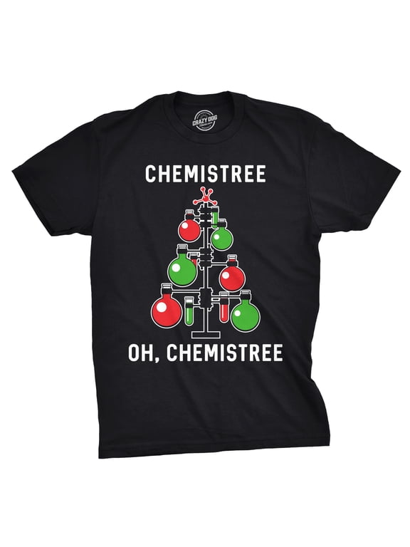 Mens Chemistree T shirt Funny Chemistry Science Christmas Nerdy Graphic Cool Tee Graphic Tees