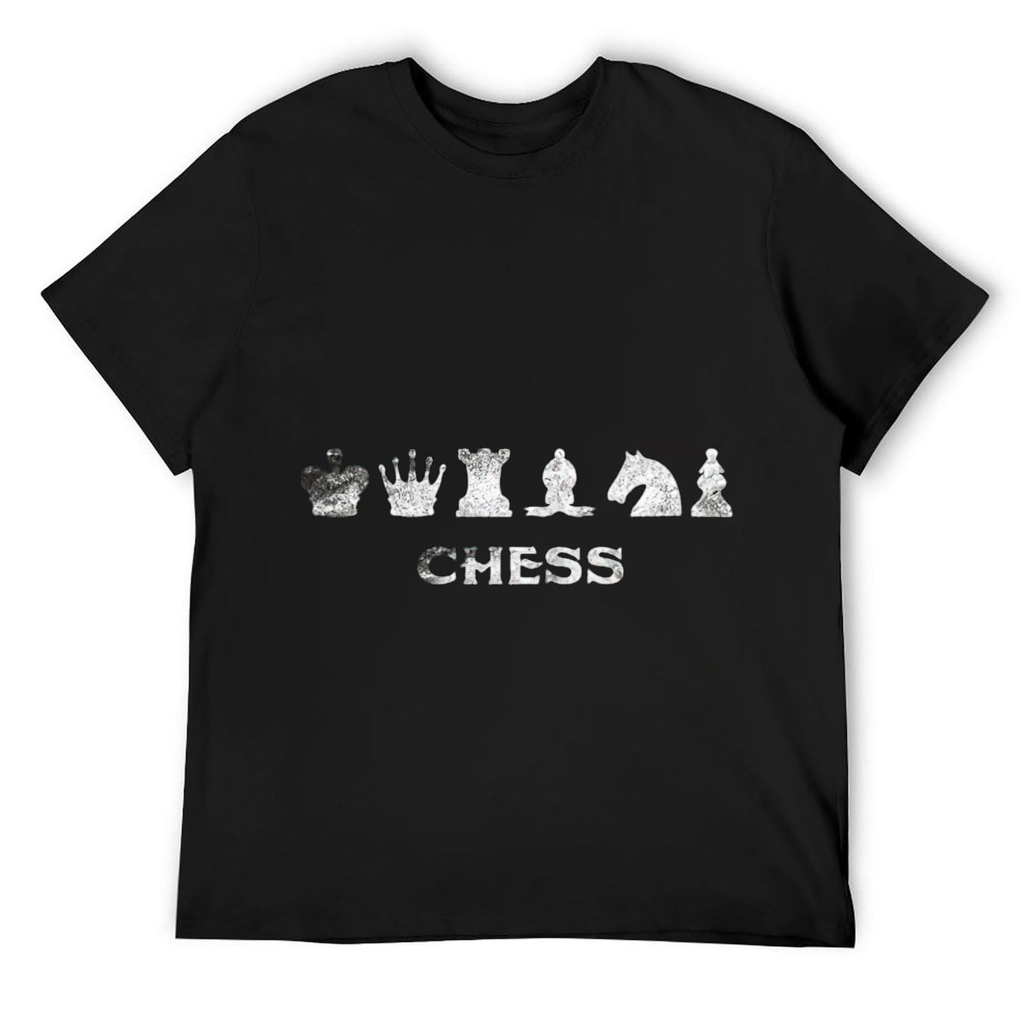 Mens Chess Play Love Vintage Cool Graphic Design T-Shirt Black Large ...