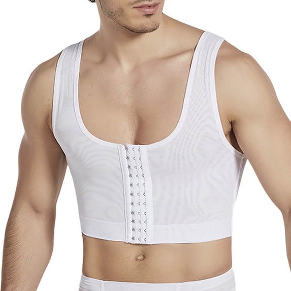Mens Chest Compression Shirt – Gynecomastia Tank Top Shapewear for Men