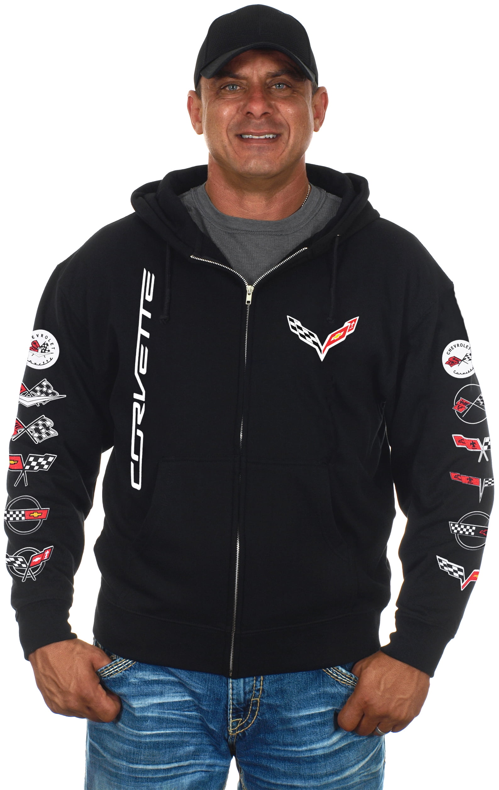 Mens Chevy Corvette Hoodies