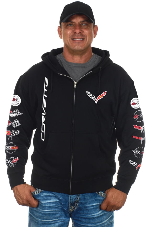 Mens Chevy Corvette Hoodies