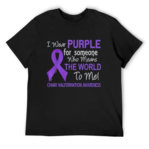 Mens Chiari Malformation T-Shirt For Someone Who Means World To M Black 4X-Large