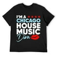 thumbnail image 1 of Mens Chicago House Music Diva T-Shirt Black, 1 of 5