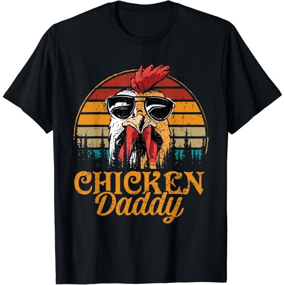 Mens Chicken Daddy Vintage Poultry Farmer Mens T-Shirt