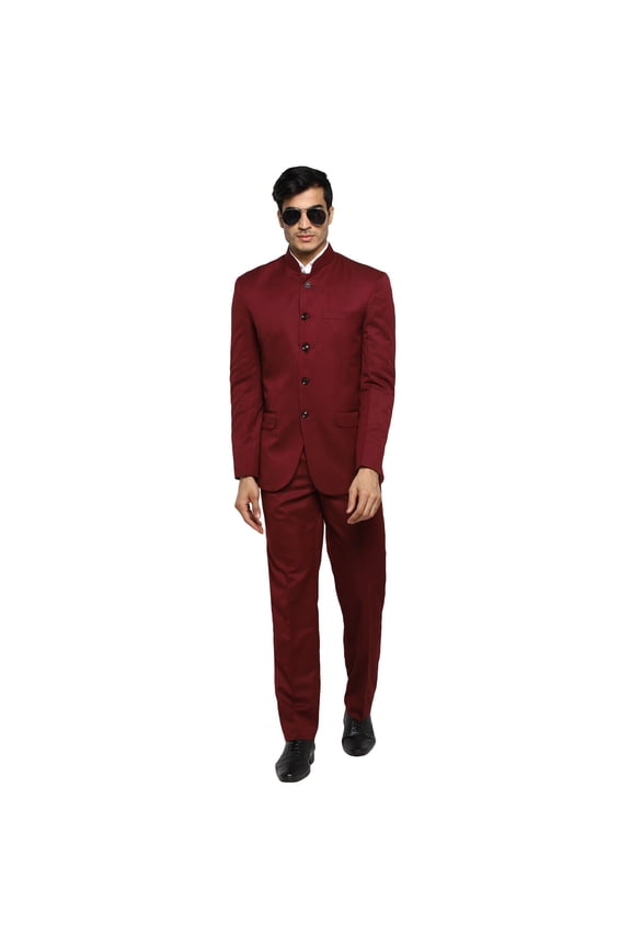 Mens Chief Designer Clothes Bollywood Style Nehru Polyviscose Bandhgala.