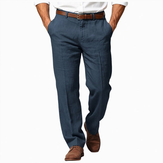 Mens Chino Cargo Pants Straight Leg Pants Fall Winter Pants Tracksuit Pants Casual Athletic Pants for Workout Running Training Jogging Gym M Navy