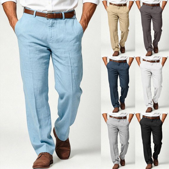 Mens Chino Cargo Pants Straight Leg Pants Fall Winter Pants Tracksuit Pants Casual Athletic Pants for Workout Running Training Jogging Gym XXXL Khaki