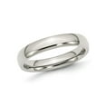 thumbnail image 1 of Gem & Harmony Mens Chisel 4mm Stainless Steel Comfort Fit Wedding Band Ring for Men, 1 of 7