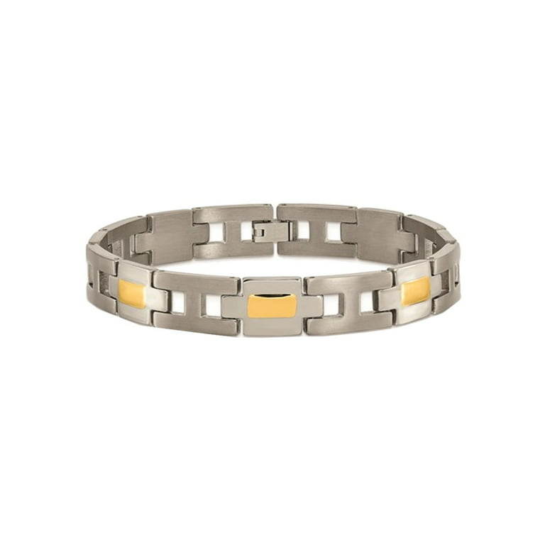 Infinity Link Cord Bracelet with 18K Yellow Gold, 9mm