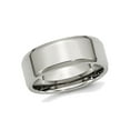 thumbnail image 1 of Mens Chisel Stainless Steel 8mm Beveled Edge Wedding Band Ring, 1 of 6