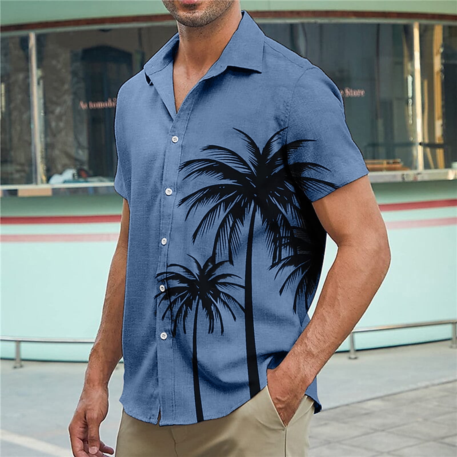 designer short sleeve button up