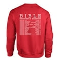 thumbnail image 1 of Mens Chrisitian Sweatshirt Bible Numbers Scripture Crewneck Sweatshirt-Red-small, 1 of 1