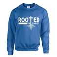 thumbnail image 1 of Mens Chrisitian Sweatshirt Rooted In Christ Crewneck Sweatshirt-Royal Blue-4xl, 1 of 1