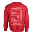 thumbnail image 1 of Mens Chrisitian Sweatshirt Salvation Receipt Jesus Paid All Crewneck Sweatshirt-Red-xxl, 1 of 1