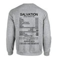 thumbnail image 1 of Mens Chrisitian Sweatshirt Salvation Receipt Jesus Paid All Crewneck Sweatshirt-Sports Grey-xxl, 1 of 1