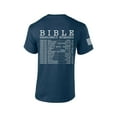 thumbnail image 1 of Mens Christian Bible Emergency Numbers Scripture Short Sleeve T-shirt Graphic Tee-Heather Navy-xxl, 1 of 4