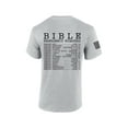 thumbnail image 1 of Mens Christian Bible Emergency Numbers Scripture Short Sleeve T-shirt Graphic Tee-Sports Grey-small, 1 of 4
