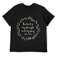 thumbnail image 1 of Mens Christian Gift - The Lord Is My Strength And Song T-Shirt Black, 1 of 5