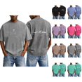thumbnail image 1 of Mens Christian Graphic Shirts - 'So Will I' Faith Cross Vintage Washed Oversized Tshirts Religious Back Print Tops Casual Streetwear Summer Clothes, 1 of 7