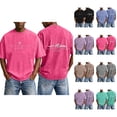 thumbnail image 1 of Mens Christian Graphic Shirts - 'So Will I' Faith Cross Vintage Washed Oversized Tshirts Religious Back Print Tops Casual Streetwear Summer Clothes, 1 of 7