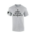 thumbnail image 1 of Mens Christian Higher Authority Cross Nails Jesus Short Sleeve T-shirt Graphic Tee-Sports Grey-xxxl, 1 of 4