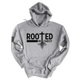 thumbnail image 1 of Mens Christian Hoodie Rooted In Christ Cross Hooded Sweatshirt Hoodie-Sports Grey-medium, 1 of 4