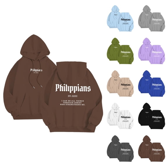 Mens Christian Hoodies Bible Verse Graphic Lined Pullover Sweatshirt Faith Inspirational Quote Comfortable Warm Hoodie Winter Streetwear
