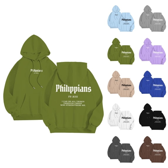 Mens Christian Hoodies Bible Verse Graphic Lined Pullover Sweatshirt Faith Inspirational Quote Comfortable Warm Hoodie Winter Streetwear