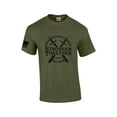 thumbnail image 1 of Mens Christian Iron Sharpens Iron Stronger Together Proverbs 27:17 Short Sleeve T-shirt Graphic Tee-Military-5xl, 1 of 4