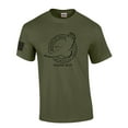 thumbnail image 1 of Mens Christian Mount Up Like Eagles Isaiah 40:31 Short Sleeve T-shirt Graphic Tee-Military-xl, 1 of 4