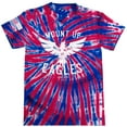 thumbnail image 1 of Mens Christian Mount Up Like Eagles Isaiah 40:31 Short Sleeve T-shirt Graphic Tee-Union Jack Tie Dye-xl, 1 of 1