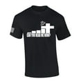 thumbnail image 1 of Mens Christian Shirt Can You Hear Me Now Good Service Christian Flag Sleeve Short Sleeve T-shirt Graphic Tee-Black-4xl, 1 of 4