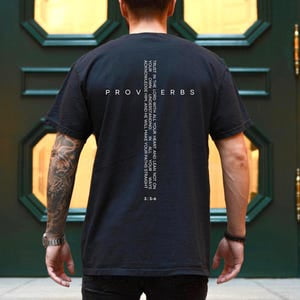Mens Christian Shirt Christianity Him Bible Verse Shirt Christian Clothing Tshirt Religious Faithful S For Dad Religious Shirt, Full Size S-5XL