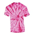 thumbnail image 1 of Mens Christian Shirt Faith Cross Crest American Flag Sleeve T-shirt Graphic Tee-Pink Tie Dye-xxl, 1 of 1