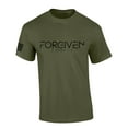 thumbnail image 1 of Mens Christian Shirt Forgiven 1 John 1:9 Short Sleeve T-shirt Graphic Tee -Military Green-6xl, 1 of 4