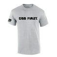 thumbnail image 1 of Mens Christian Shirt God First Put God First Jesus Christ Fath Christian Flag Sleeve Short Sleeve T-shirt Graphic Tee-Sports Grey-xxl, 1 of 4