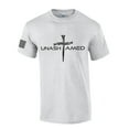 thumbnail image 1 of Mens Christian Shirt Nail Cross Unashamed Short Sleeve T-shirt Graphic Tee-Sports Grey-small, 1 of 4